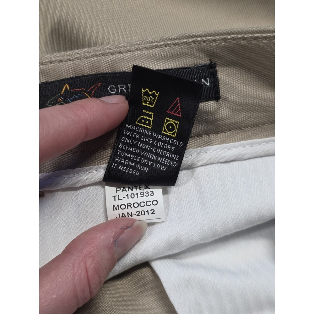 Greg Norman Golf Pants Men's 36x32‎ Beige Slacks Golf Pants - Picture 9 of 10